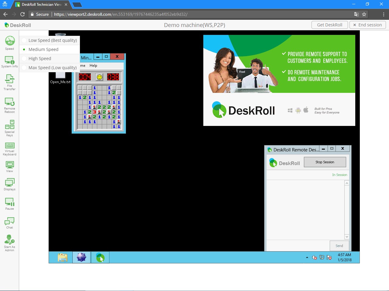 Teamviewer join remote session